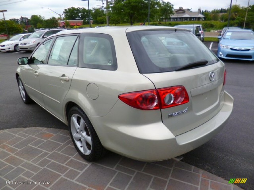 2004 MAZDA6 s Sport Wagon - Pebble Ash Metallic / Beige photo #5