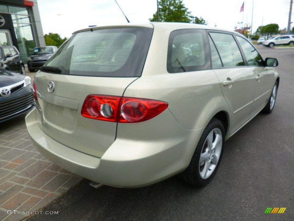 2004 MAZDA6 s Sport Wagon - Pebble Ash Metallic / Beige photo #7