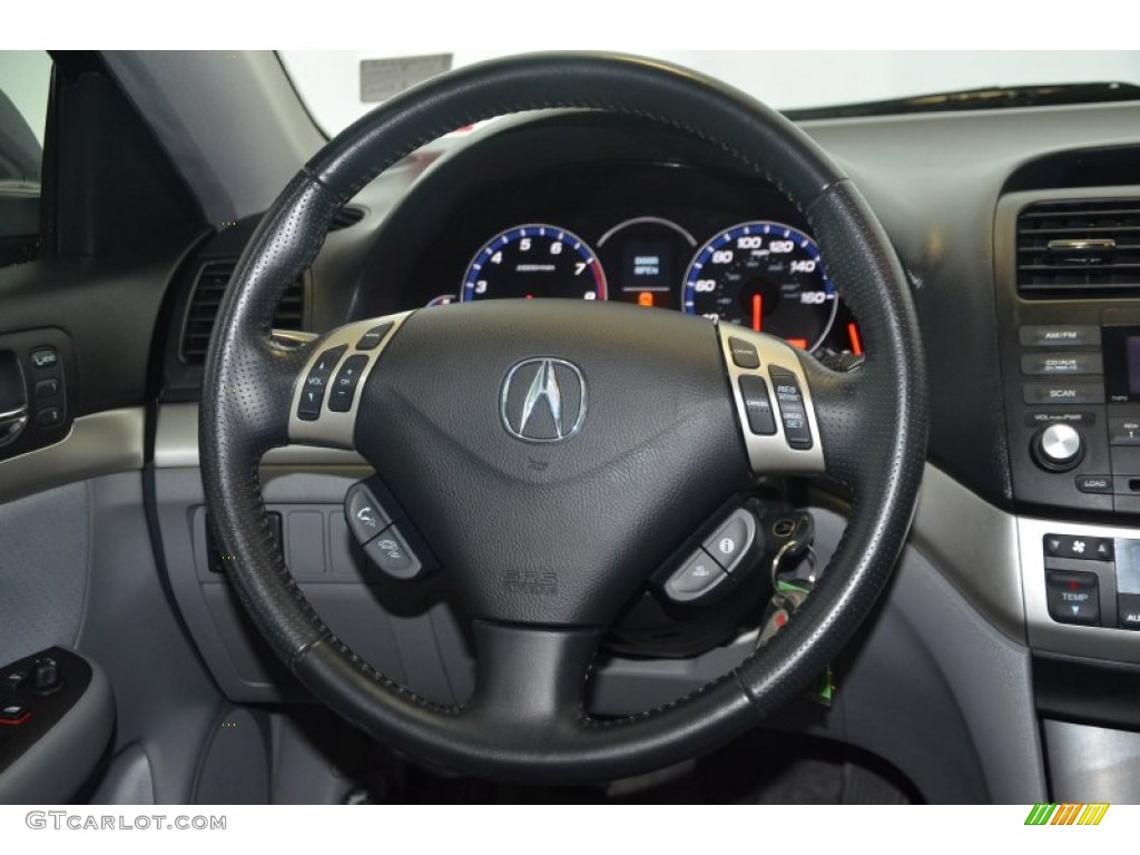 2007 Acura TSX Sedan Quartz Steering Wheel Photo #94310264