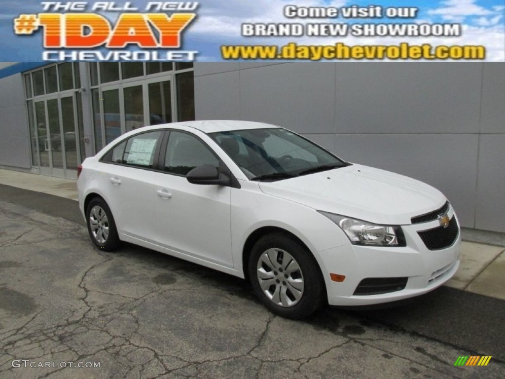 2014 Cruze LS - Summit White / Jet Black/Medium Titanium photo #1