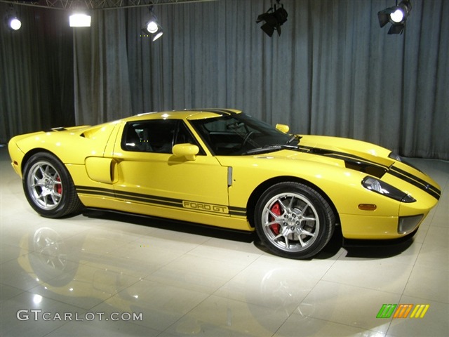 Screaming Yellow 2006 Ford GT Standard GT Model Exterior Photo #94312