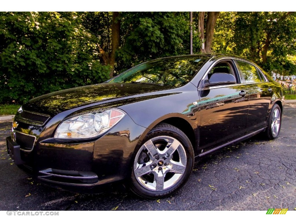 Black Granite Metallic 2008 Chevrolet Malibu LT Sedan Exterior Photo #94312203