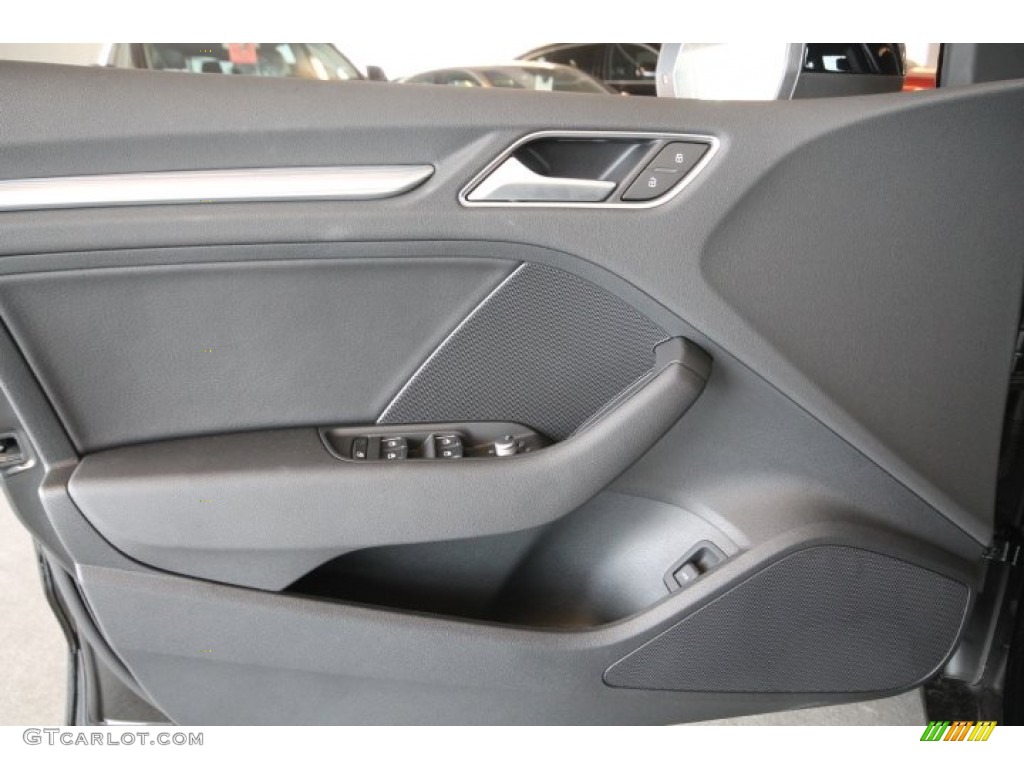 2015 Audi A3 1.8 Premium Plus Black Door Panel Photo #94312874