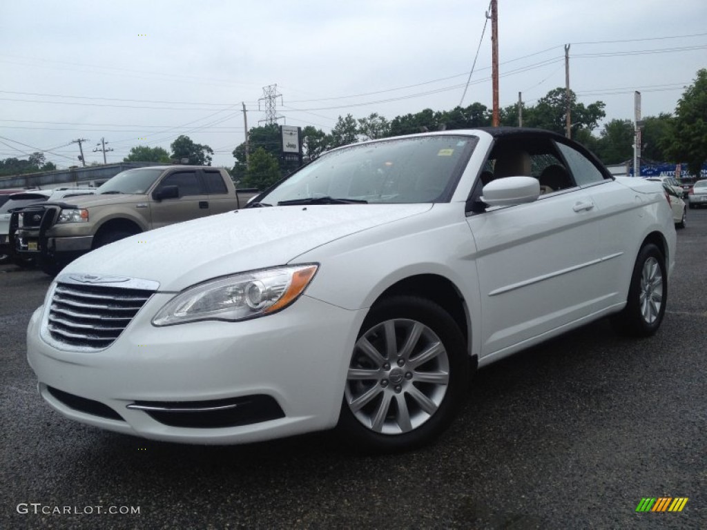 2014 200 Touring Convertible - Bright White / Black/Light Frost Beige photo #1