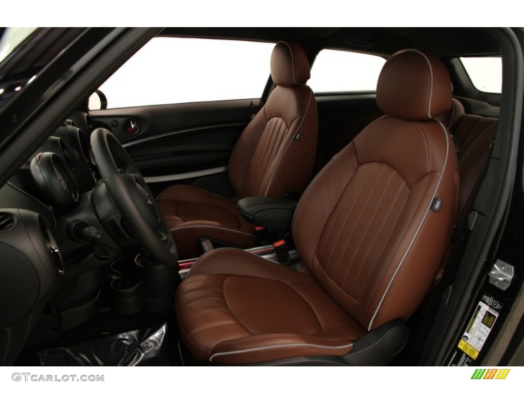 Lounge Red Copper Leather/Carbon Black Interior 2014 Mini Cooper S Paceman All4 AWD Photo #94313378