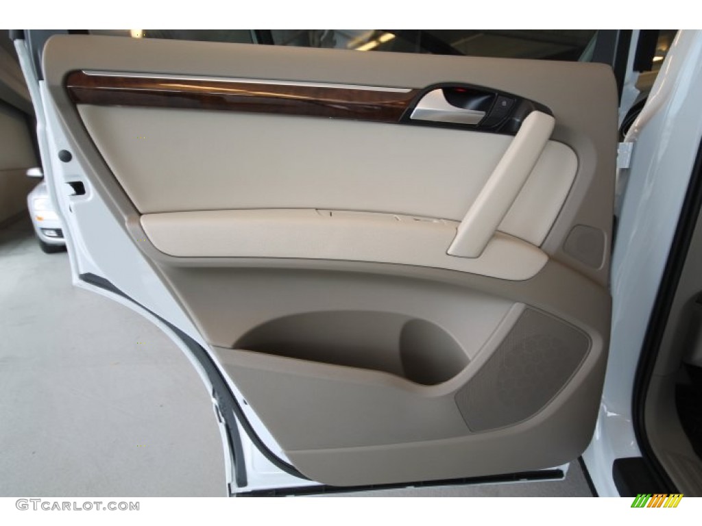 2014 Audi Q7 3.0 TFSI quattro Cardamom Beige Door Panel Photo #94313564