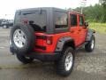 2012 Flame Red Jeep Wrangler Unlimited Sport 4x4  photo #16