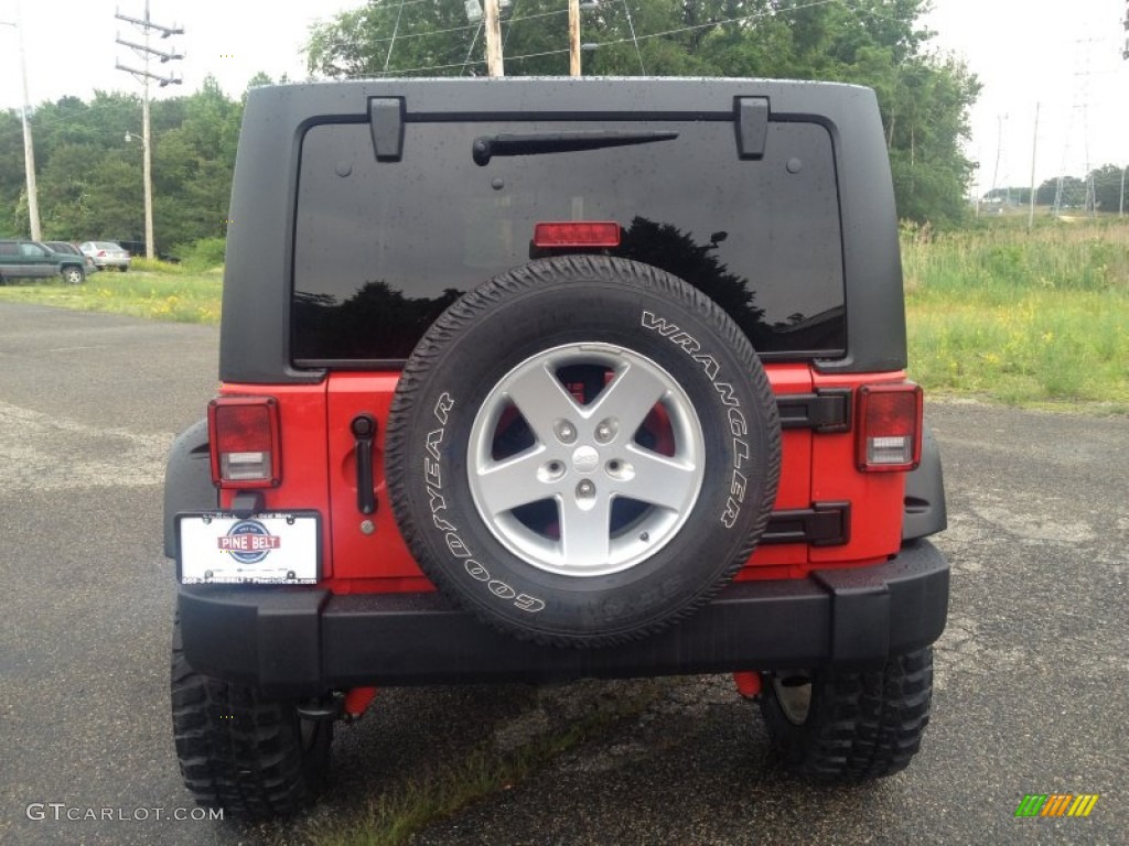 2012 Wrangler Unlimited Sport 4x4 - Flame Red / Black photo #17