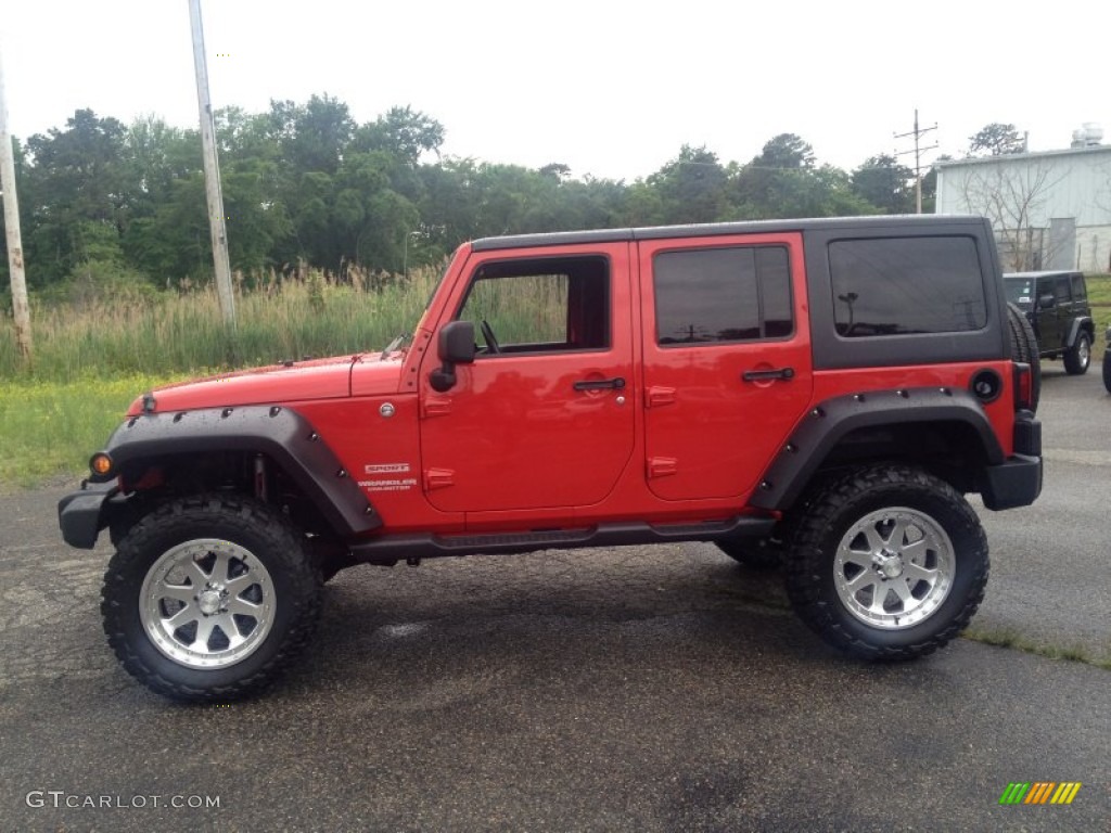 2012 Wrangler Unlimited Sport 4x4 - Flame Red / Black photo #20