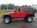 2012 Flame Red Jeep Wrangler Unlimited Sport 4x4  photo #20