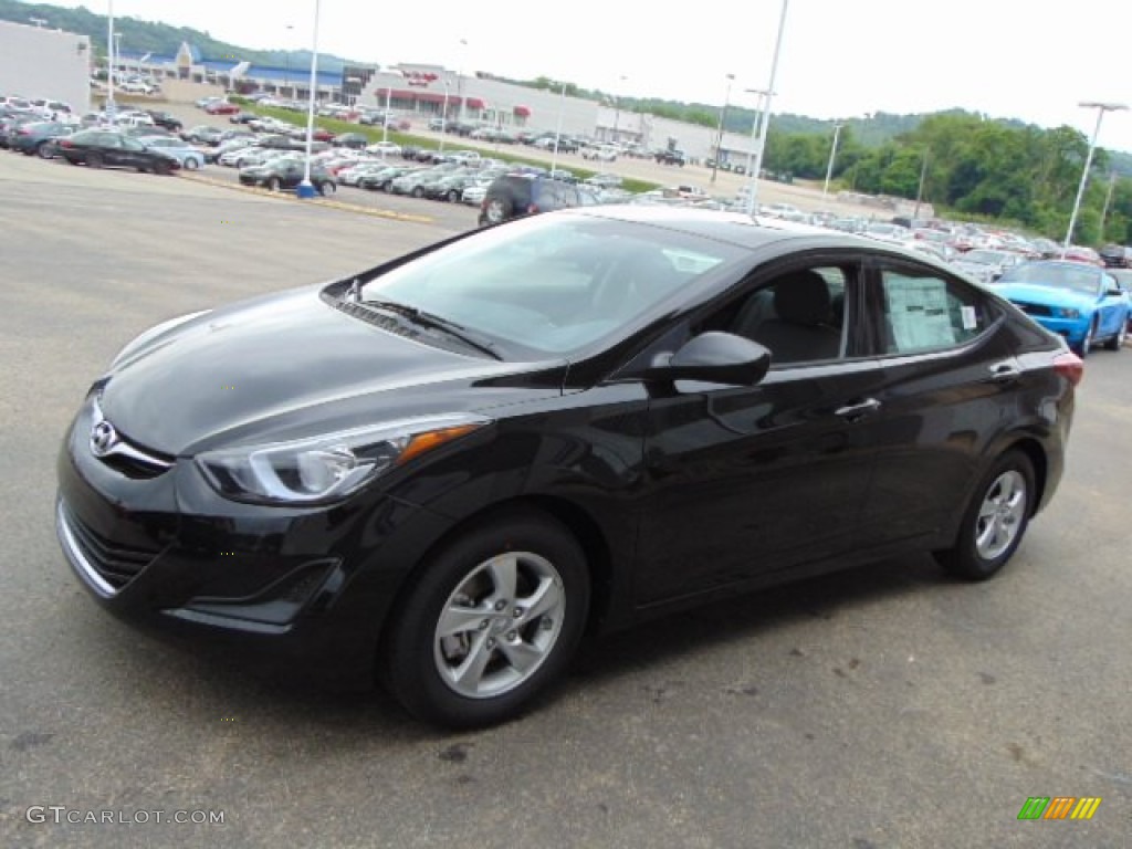 2014 Elantra SE Sedan - Black / Gray photo #5
