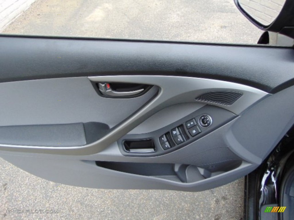 2014 Elantra SE Sedan - Black / Gray photo #7
