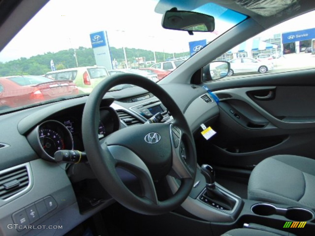 2014 Elantra SE Sedan - Black / Gray photo #8