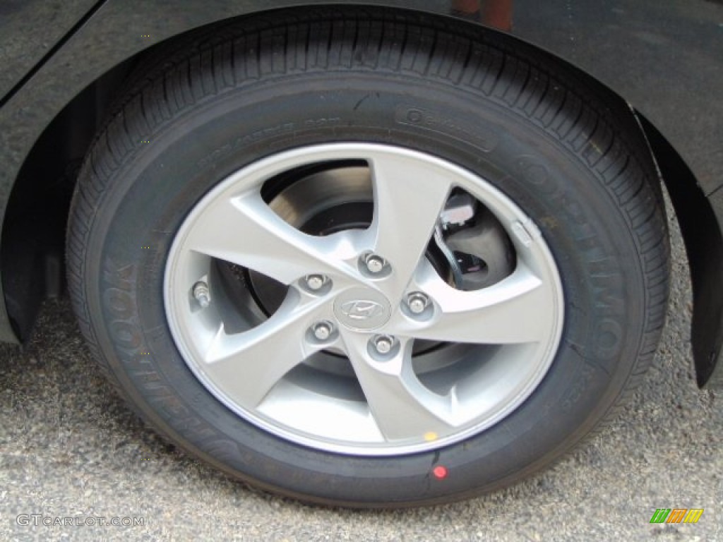 2014 Elantra SE Sedan - Black / Gray photo #3