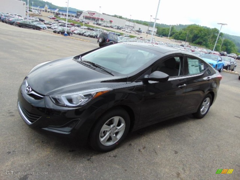2014 Elantra SE Sedan - Black / Gray photo #5