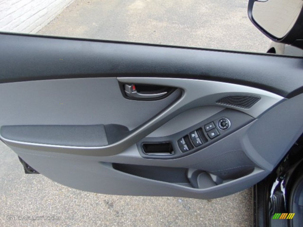 2014 Elantra SE Sedan - Black / Gray photo #7