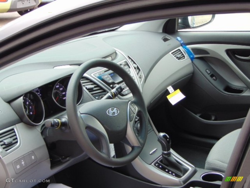2014 Elantra SE Sedan - Black / Gray photo #8