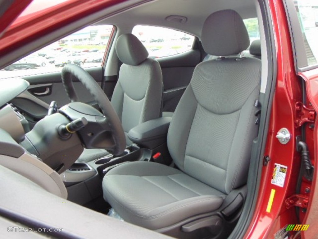 2014 Elantra SE Sedan - Red / Gray photo #8