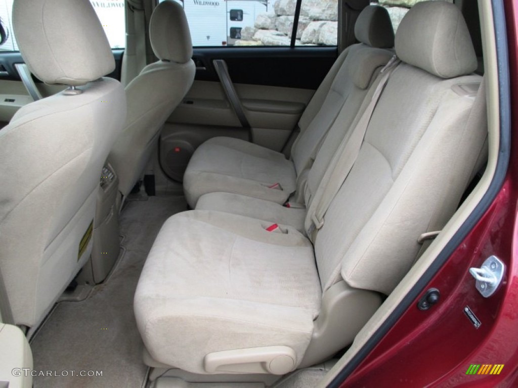 2008 Toyota Highlander Sport 4WD Rear Seat Photo #94316459