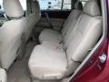 2008 Toyota Highlander Sand Beige Interior Rear Seat Photo