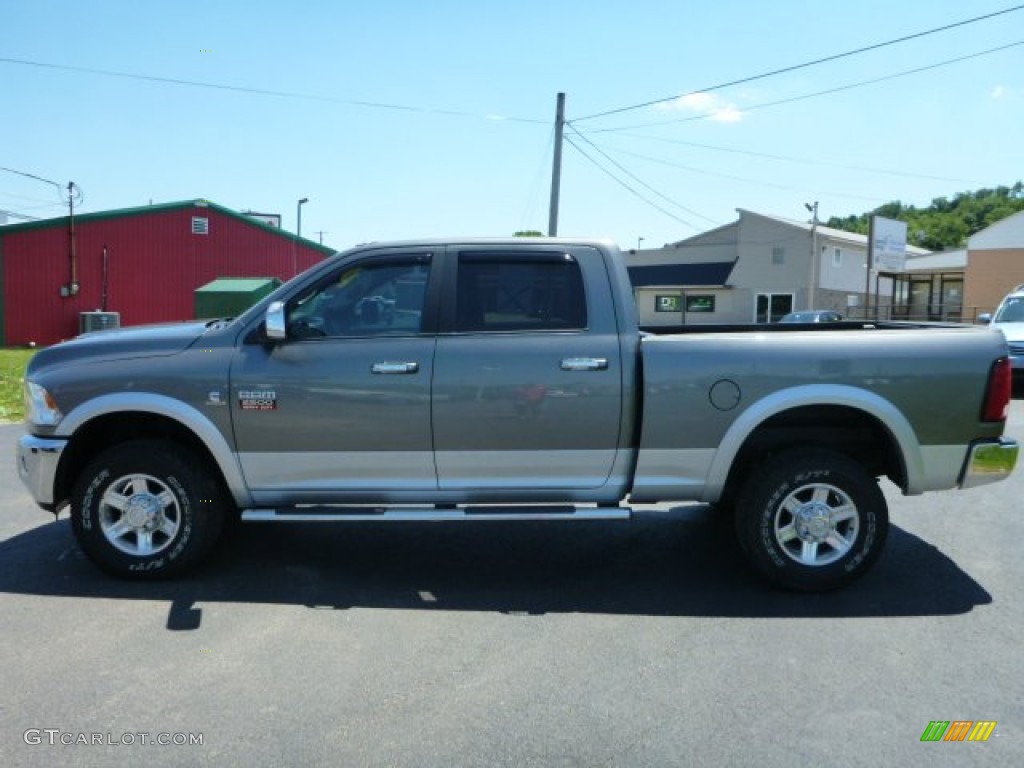 2012 Ram 2500 HD Laramie Crew Cab 4x4 - Mineral Gray Metallic / Dark Slate photo #2