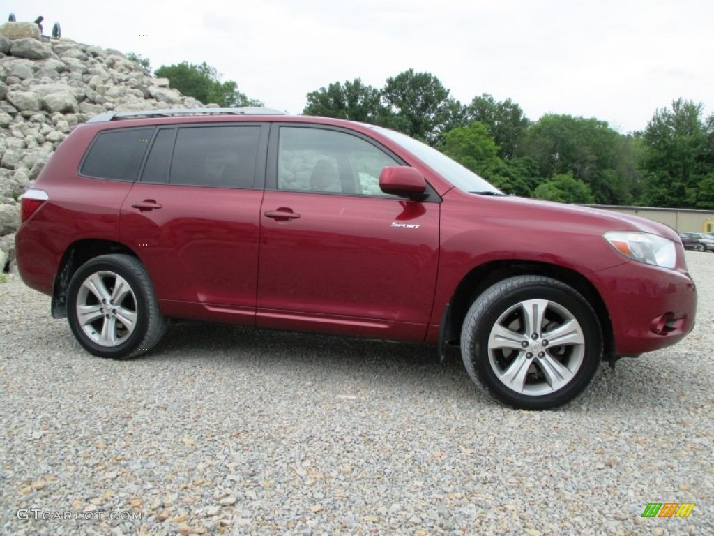 Salsa Red Pearl 2008 Toyota Highlander Sport 4WD Exterior Photo #94316582