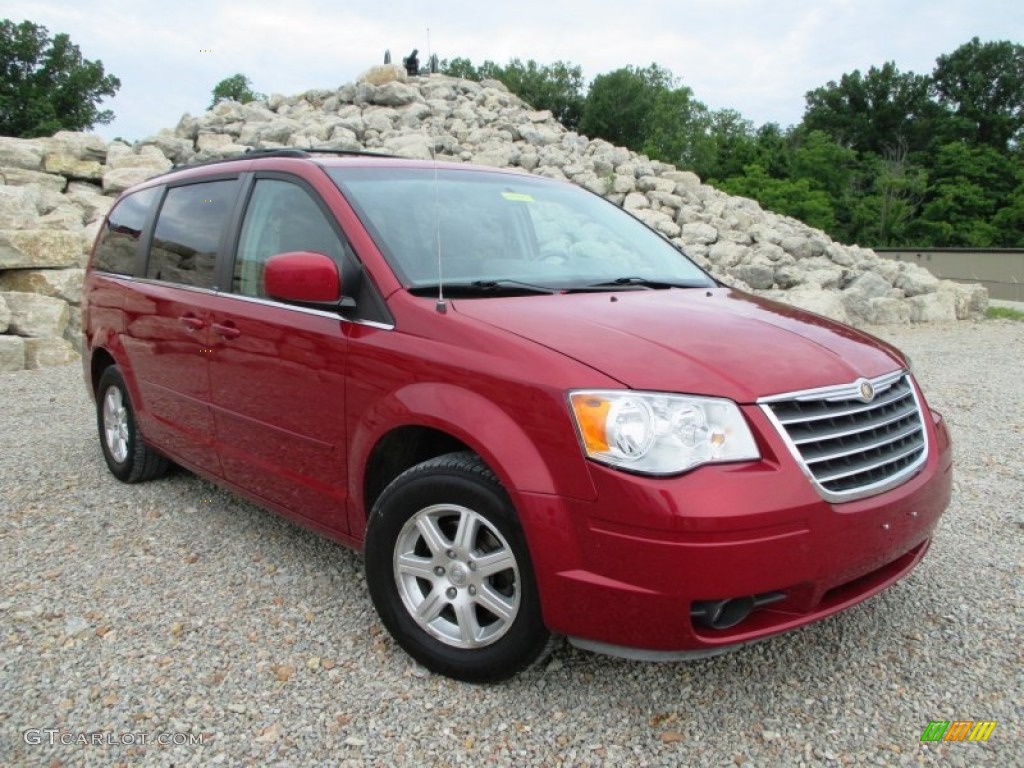 Inferno Red Crystal Pearlcoat 2008 Chrysler Town & Country Touring Exterior Photo #94316594