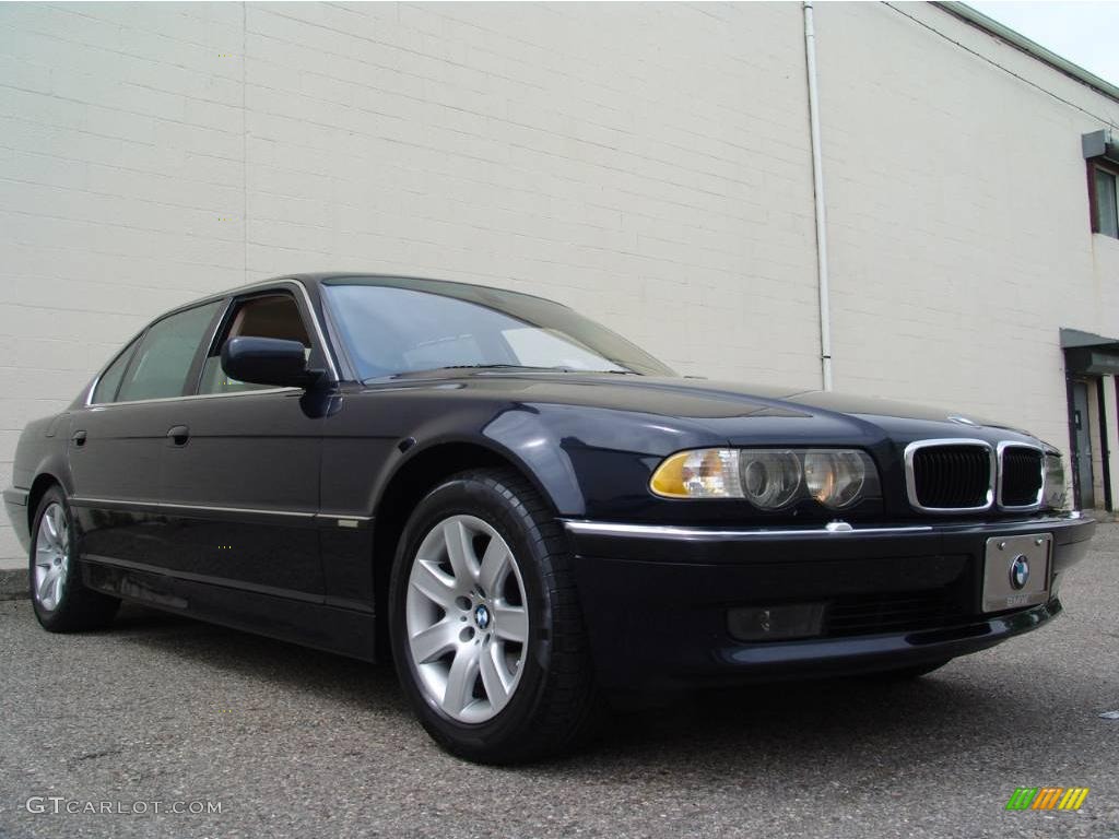 2001 7 Series 740iL Sedan - Orient Blue Metallic / Sand Beige photo #3
