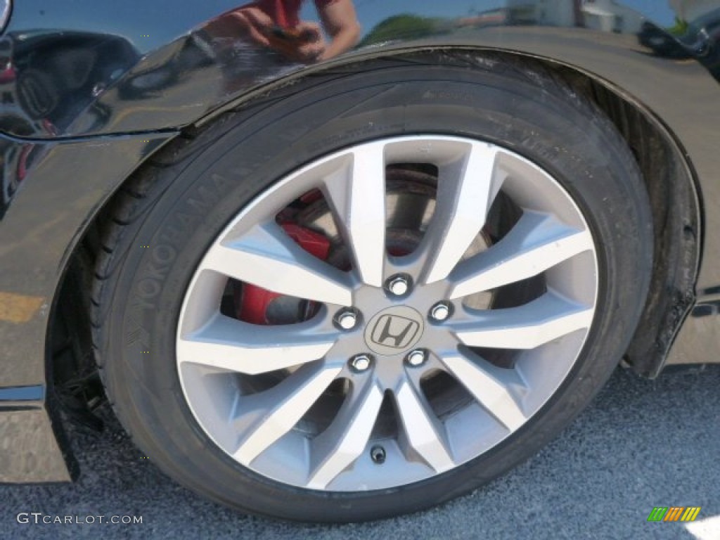 2010 Civic Si Sedan - Crystal Black Pearl / Black photo #9