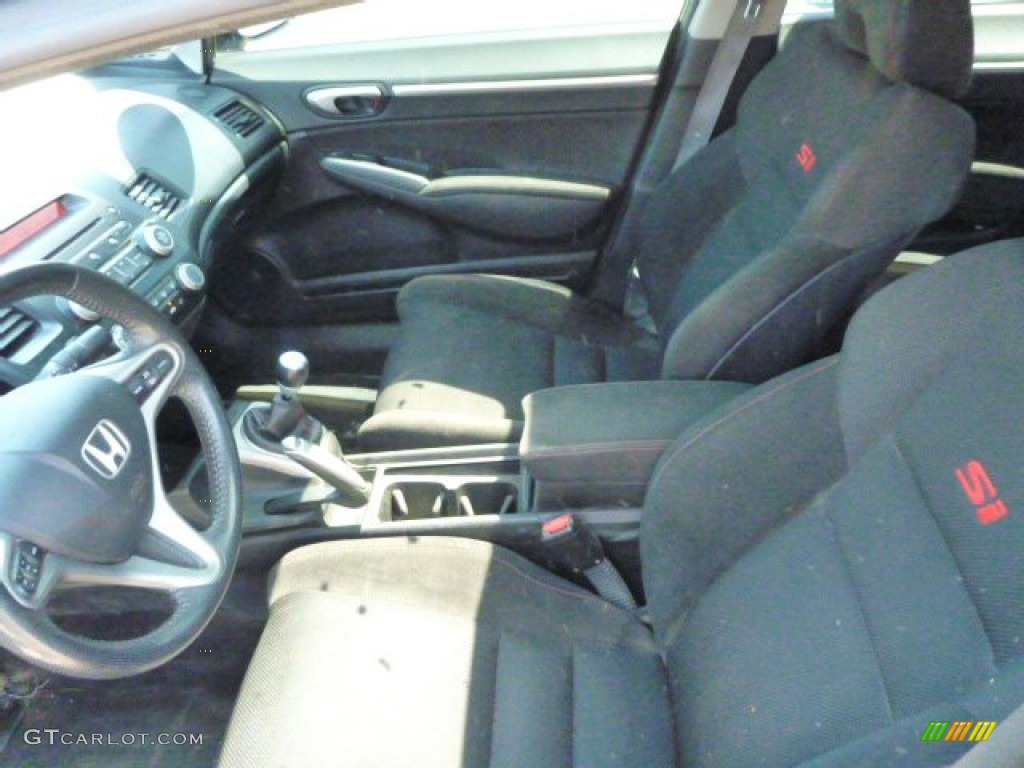 2010 Civic Si Sedan - Crystal Black Pearl / Black photo #10