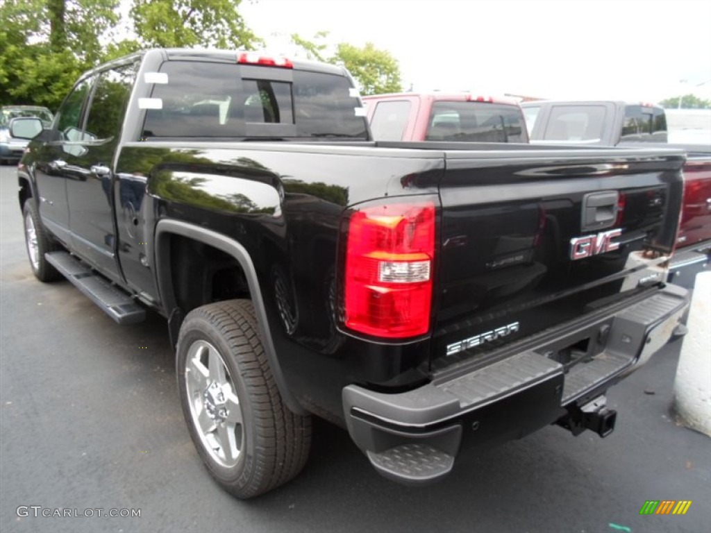 Onyx Black 2015 GMC Sierra 2500HD Denali Crew Cab 4x4 Exterior Photo #94321212
