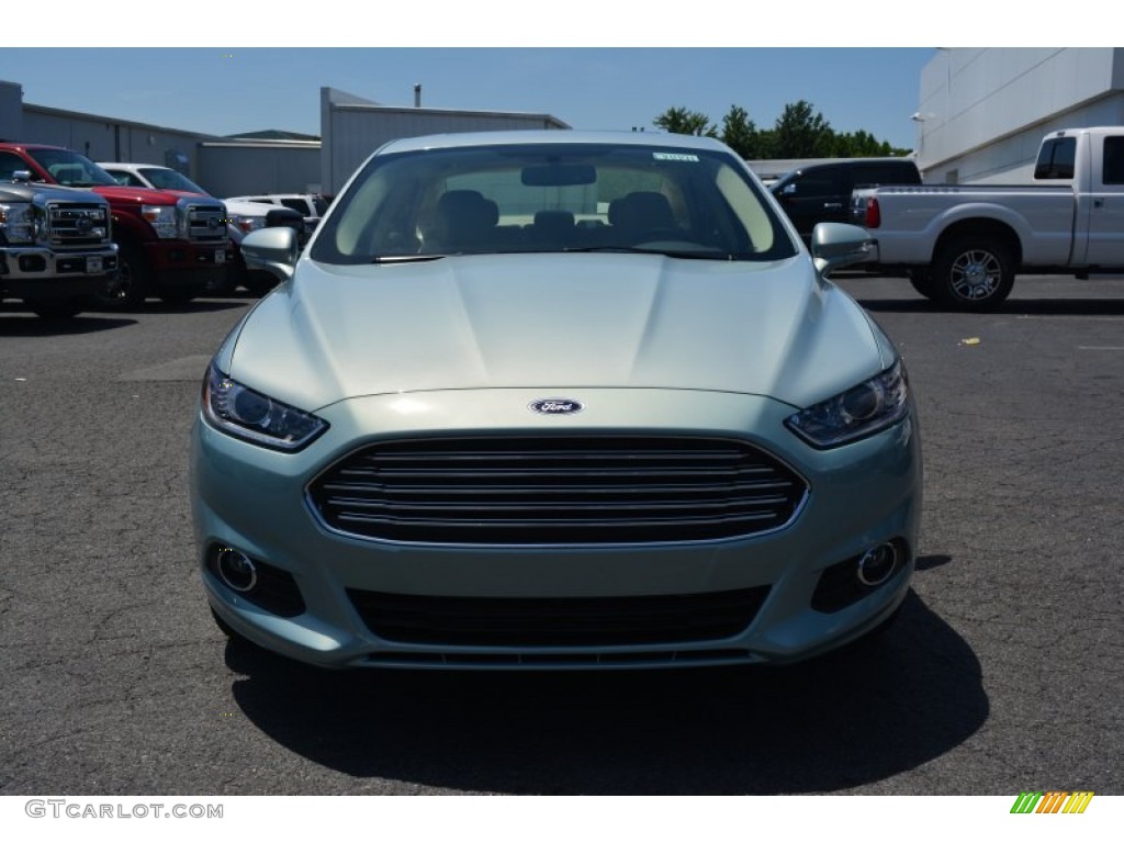 2014 Fusion Hybrid SE - Ice Storm / Dune photo #4