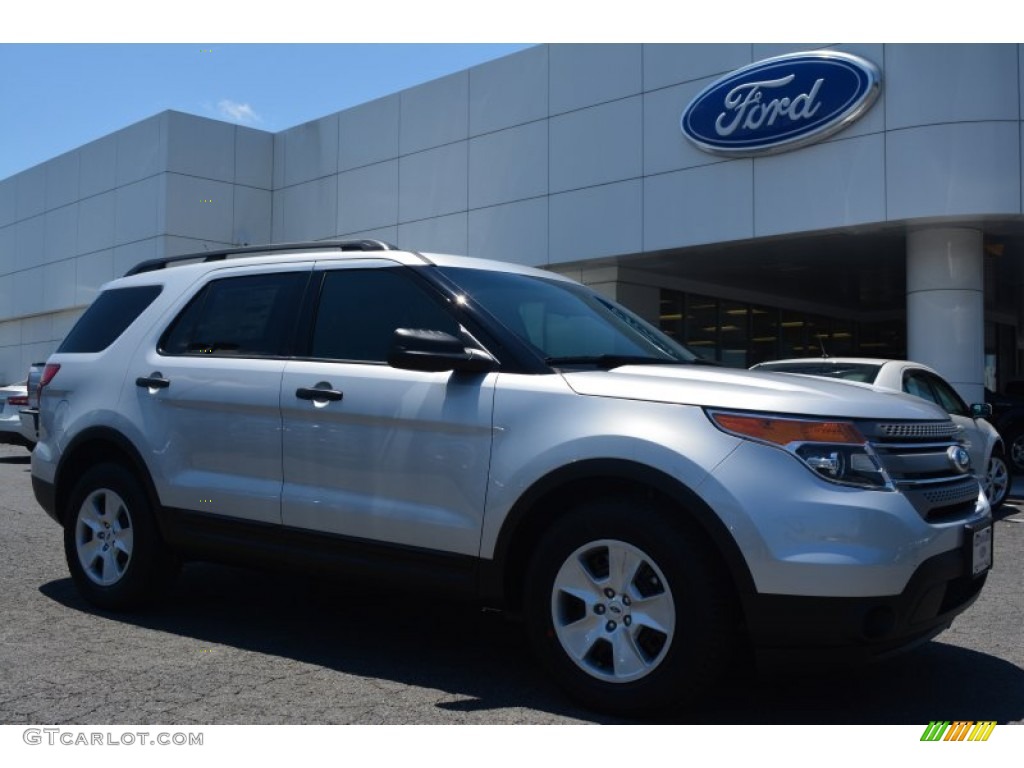 2014 Explorer FWD - Ingot Silver / Medium Light Stone photo #1