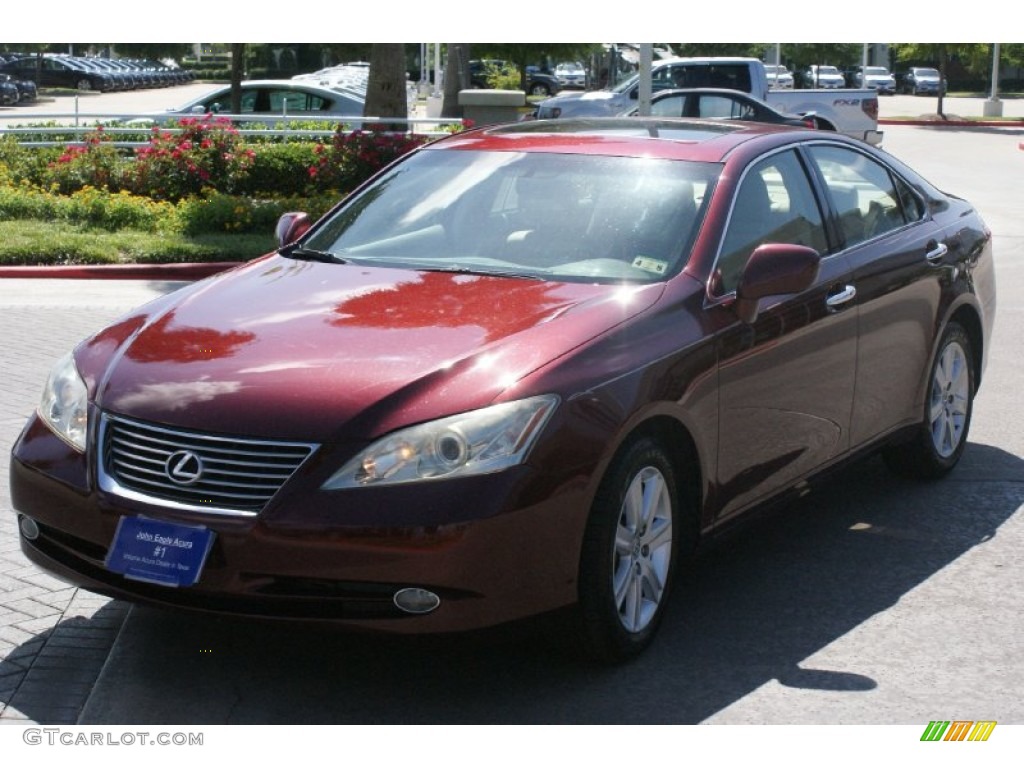 2007 ES 350 - Royal Ruby Red Metallic / Cashmere photo #2