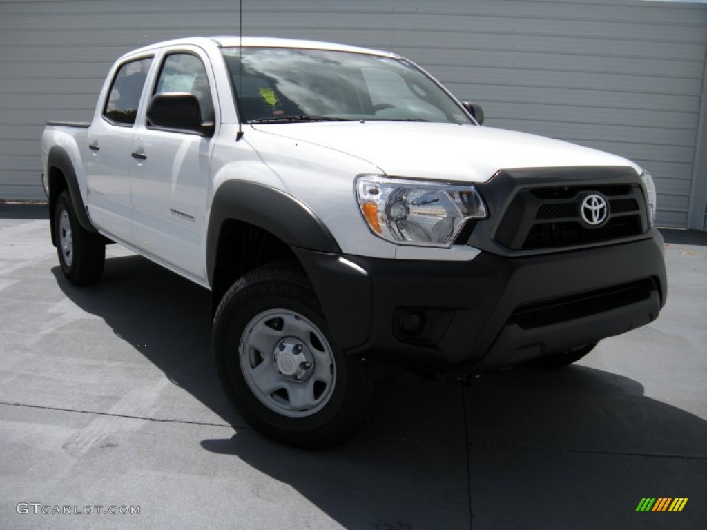 2014 Tacoma Prerunner Double Cab - Super White / Graphite photo #1