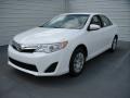 2014 Super White Toyota Camry LE  photo #7