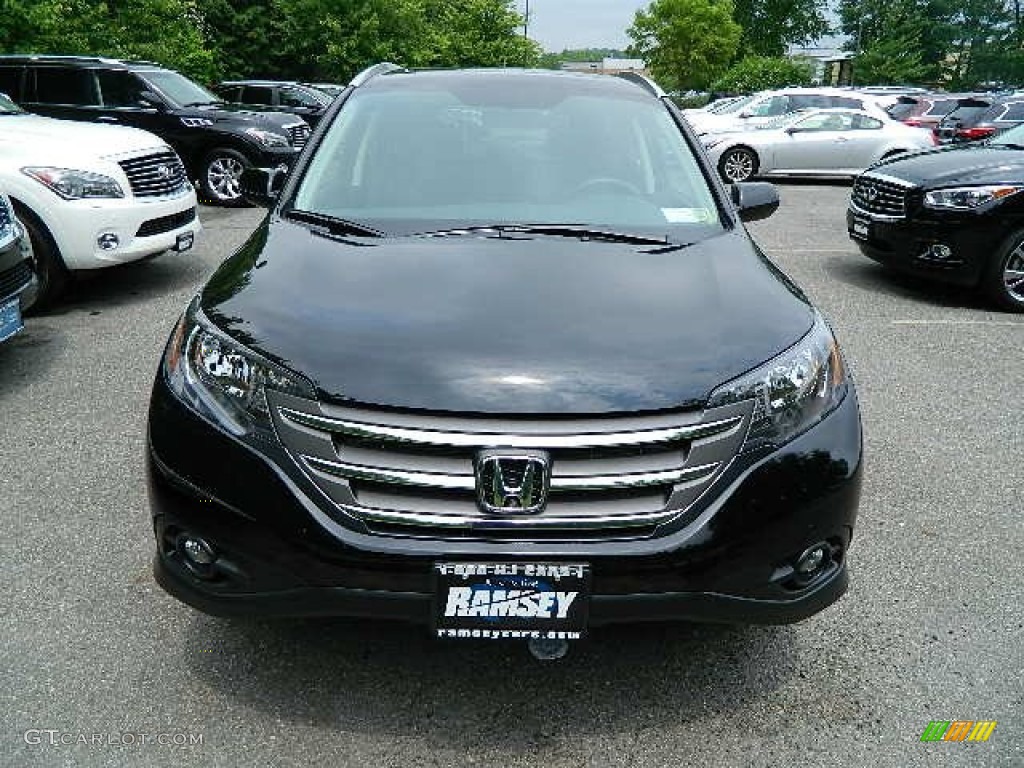 2014 CR-V EX-L AWD - Crystal Black Pearl / Black photo #1