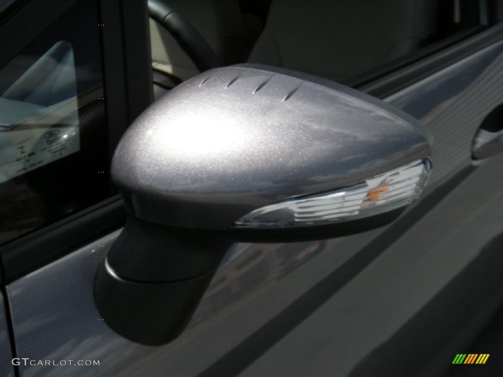 2014 Fiesta SE Hatchback - Storm Gray / Medium Light Stone photo #12