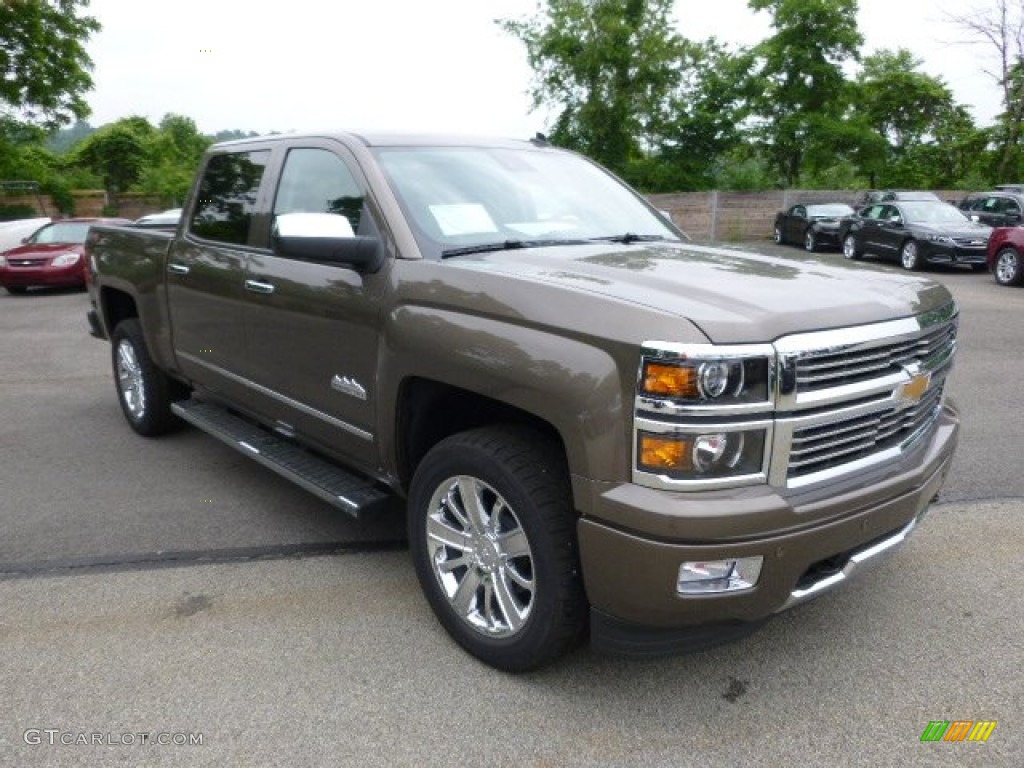 2014 Silverado 1500 High Country Crew Cab 4x4 - Brownstone Metallic / High Country Saddle photo #4