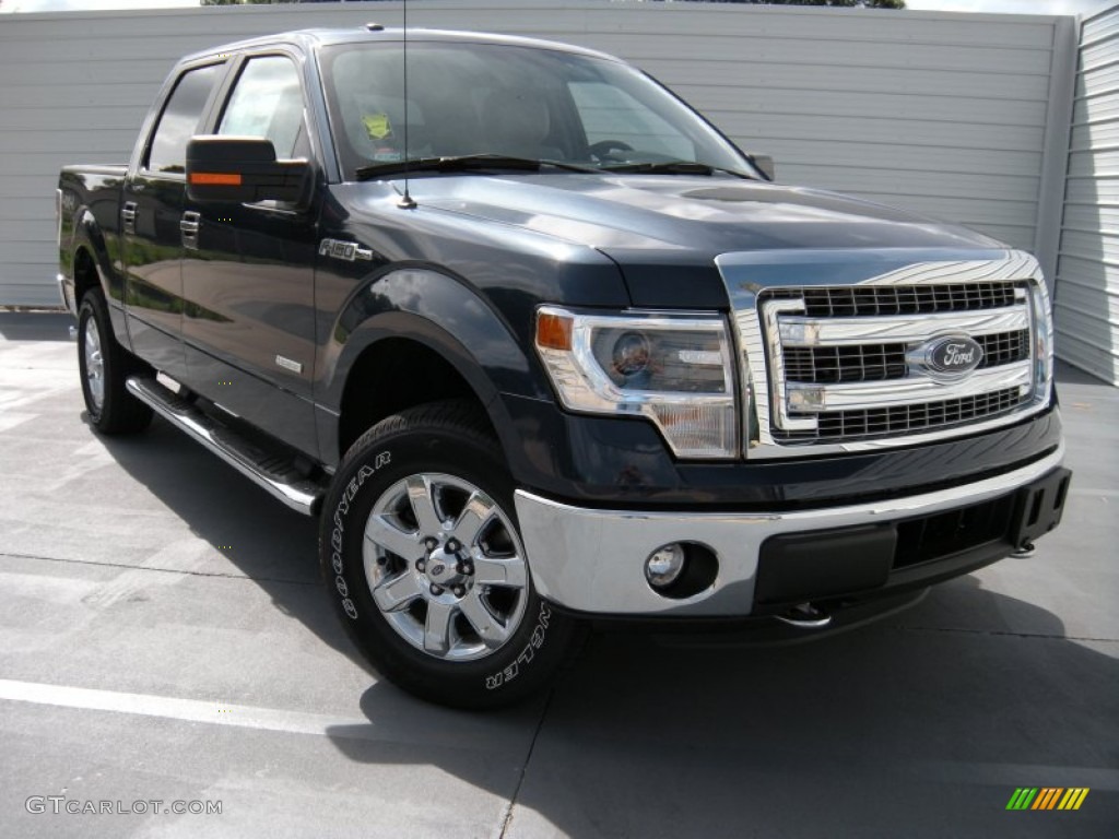 2014 F150 XLT SuperCrew 4x4 - Blue Jeans / Steel Grey photo #1