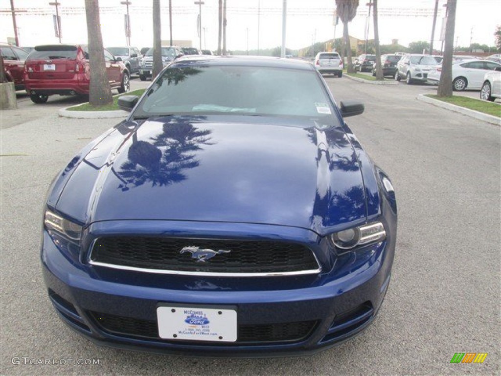 2014 Mustang V6 Coupe - Deep Impact Blue / Charcoal Black photo #1
