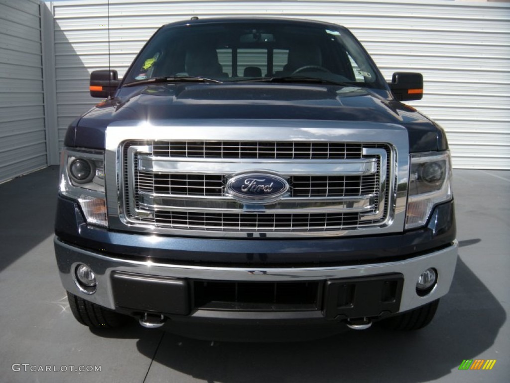 2014 F150 XLT SuperCrew 4x4 - Blue Jeans / Steel Grey photo #8