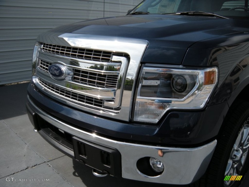 2014 F150 XLT SuperCrew 4x4 - Blue Jeans / Steel Grey photo #10