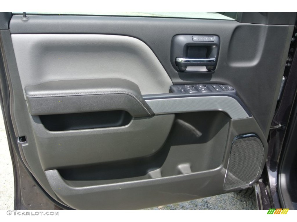 2014 Chevrolet Silverado 1500 LTZ Crew Cab 4x4 Jet Black/Dark Ash Door Panel Photo #94331022