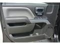 Jet Black/Dark Ash 2014 Chevrolet Silverado 1500 LTZ Crew Cab 4x4 Door Panel