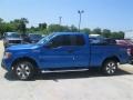 2014 Blue Flame Ford F150 STX SuperCab  photo #3