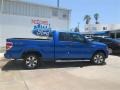2014 Blue Flame Ford F150 STX SuperCab  photo #7