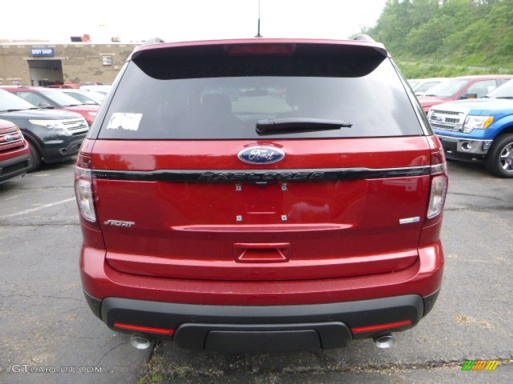 2014 Explorer Sport 4WD - Ruby Red / Sport Charcoal Black/Sienna photo #3