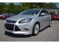 2014 Ingot Silver Ford Focus Titanium Hatchback  photo #7