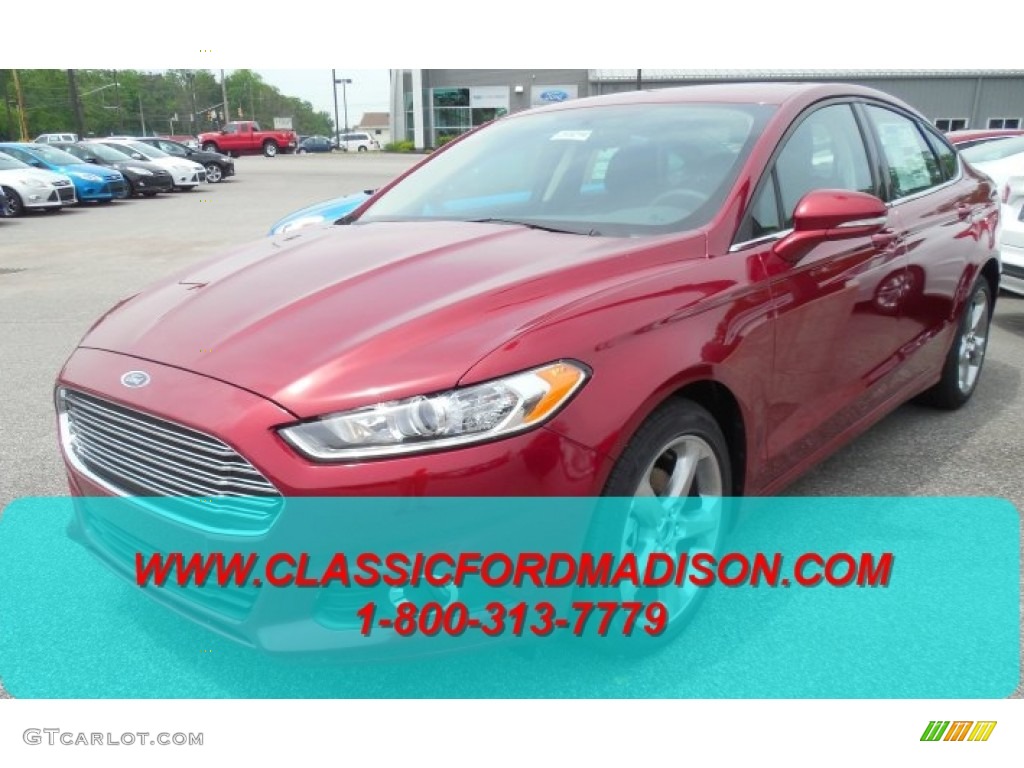 2014 Fusion SE - Ruby Red / Charcoal Black photo #1
